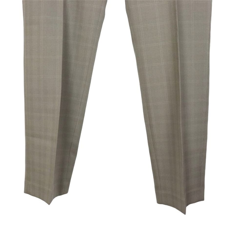 NWT Perry Ellis Plaid Check Modern Fit Straight Leg Tan Mens Pants - Picture 4 of 8